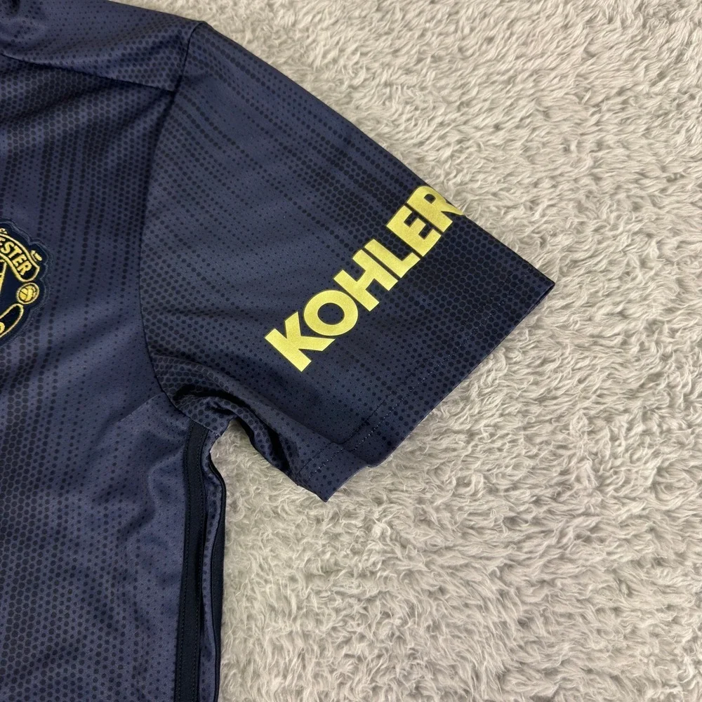 Adidas Manchester United 2018-19 Third Jersey Navy Gold Parley Mens Large